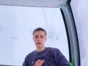 Twink Masturbates in a Ski Gondola (Crazy)