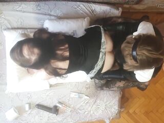 Anastasia Headmistress homemade pegging Sasha Earth