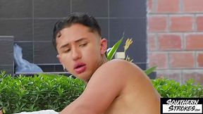 SOUTHERNSTROKES Tattooed Twink Archi Gold Rides Milcon Tonso Big Cock