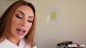 Pretty Hime Marie Plays Cock On Screen Before Setting Fire