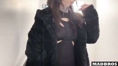 The French Gothic Comes Back To Get Fucked In The Hallway Of The Building - Laetitia Versace