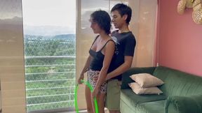 Stepsister Anal Aerobics Turns into Blowjob & Fuck