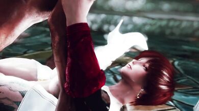 The skyrim killer got her redhead feet flattened under cum