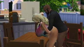 Sims 4 - More daily life and having sex on the table and bed