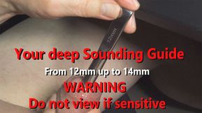 17 minures Fetish Sounding Guide - Sensitive person WARNING: DO NOT VIEW! deep 12mm, 13mm &amp; 14mm w live audio