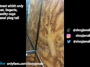 Crossdresser chastity public exhib