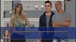 The office wife #21 - Stacy gave Marcus a hand job and sucked off the cum