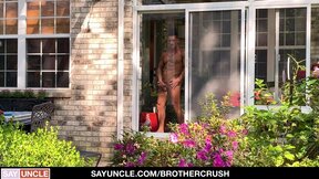 BrotherCrush - Gardener Stepbros Gets Banged Hard