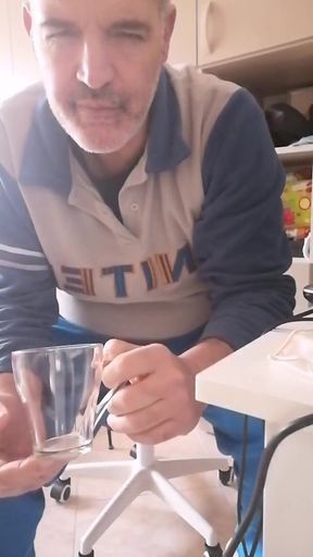 I Piss and Dip the Tip of My Cock in My Piss and Jerk My Cock Hard