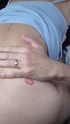 Risky Handjob When Driving I Called Beautiful Redhead to See My Cock Until I Cum!