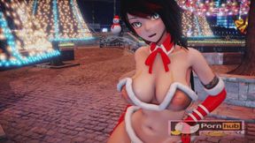 Naughty 3D cartoon MOM RubyRose in bikini Santa outfit