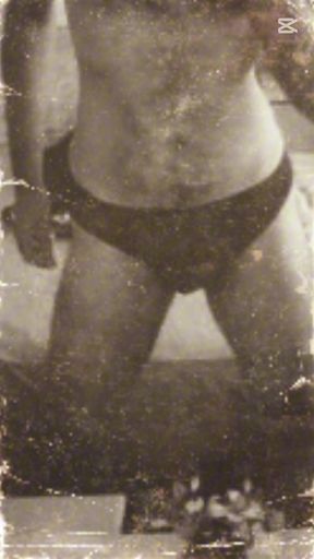 Me in black underwear