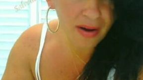 Torrid dark haired cam beauty showed me off herself while chatting