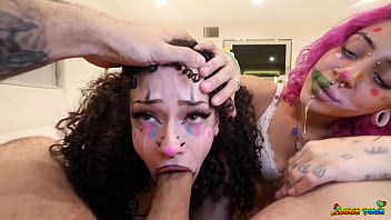Clown Town Ep.2: Ass Eating, Squirting Cum Clown Sluts