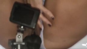 My wife was so horny and enjoys with thick dildo