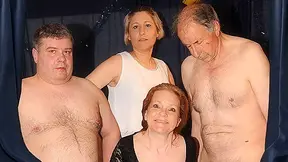 Horny German Mature Gangbang - MatureNL