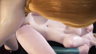 Frozen - Elsa gets boned by Futa Anna - 3D