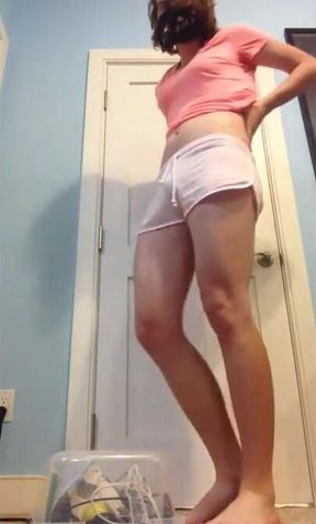 Femboy Strips and Plays with Himself