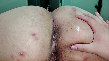 Chubby Nicole Jerks You off! Then Lets You Sniff Her Ass...