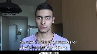 Straight latin twink landlord sex with gay filmmaker for cash pov