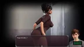 Horny female reporter cums in the bathroom