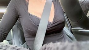 Sexy car ride with Artemisia Love