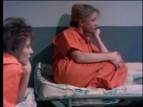 Excellent experienced blonde slut gets her wet cunt licked by lesbian girls in the cell