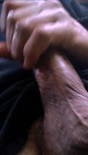 In the pitch black darkness, I practice handball.