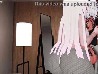 Hawt Stepmom turns her Stepson into a cute Femboy then seduces and screws him - VRChat ERP Preview