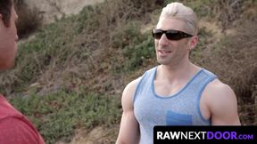 RawNextDoor.com - Sir Jet and Markie More's raw bareback muscle stud action unleashed