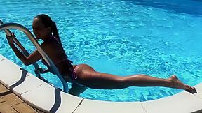 Blue Angel - Poolside Bts Hot