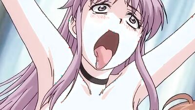 Blonde slave girls dominated in public by master in hentai sex video