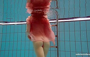 Polish hot shaped Deniska swimming nude