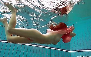 Polish hot shaped Deniska swimming nude
