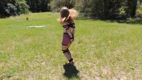 0022 - Hogtied in the summer sun