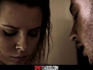 Brunette hair Teen Gets Analed By Her Boyfriend's Stepdad