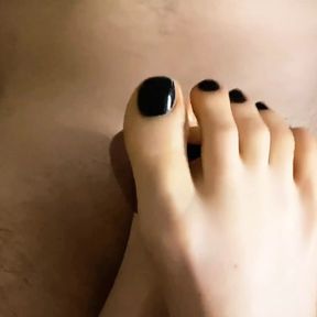 He asked for a footjob and then he fucked me.