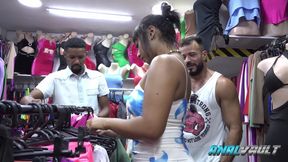 Big Juicy Ass Dandara Moraes Takes Two Big Hard Cock in DP Sex
