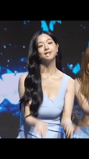 Korean k-pop star shows off her big boobs in a sexy dance routine