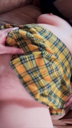 Stunning moment from &quot;I convinced my stepbro to stay quiet and let him finish inside me&quot;