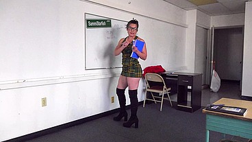 Milf school teacher - classroom ANAL