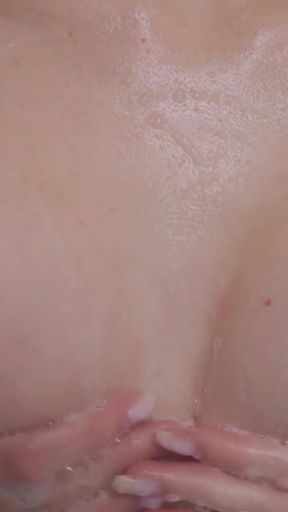 Captivating moment from &quot;Nipples Play! Foam Soap Small Tits&quot;
