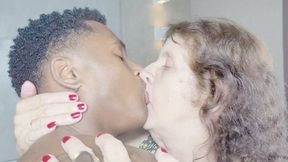 DELICIOUS INTERRACIAL TABOO KISS - BY JUDITY 76 YRS OLD AND ANDREW DIOP 20 YRS OLD - CLIP 2 IN FULL HD