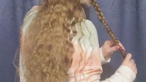Braid Waves Reveal | Braided Updo Unraveling, Fluffing & Hair Fork Drop