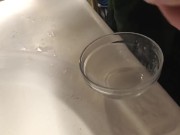 Breast milking in a bowl