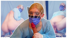 Emptying Your Balls Before Surgery - Nurse Tia Makes You Cum with Gloved Handjob, POV Sex, Masked Facial