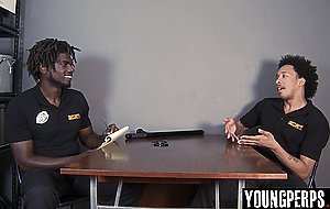 Black LP Officer fucked hardcore by his hunk colleague