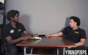 Black LP Officer fucked hardcore by his hunk colleague