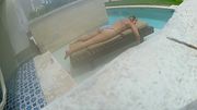 secretly watching busty bikini teen on vacation
