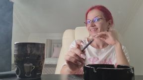 Morning Addiction Ritual – Smoking & Coffee Fetish Session